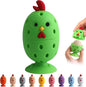 Egg Brush Cleaner, Egg Cleaner for Fresh Eggs, Cute Chick Shaped Egg Wash and Brush, Washing Egg Tool for Standard Sized Eggs (Green)
