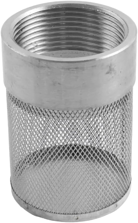 Dia Hose Inlet Suction Strainer Filter, Stainless Steel Water Pump Filter for Garden Irrigation, High Pressure Water Pump, Sprayer & Plumbing Systems (53mm)