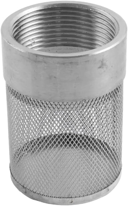 Dia Hose Inlet Suction Strainer Filter, Stainless Steel Water Pump Filter for Garden Irrigation, High Pressure Water Pump, Sprayer & Plumbing Systems (53mm)