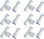 3/8-inch x 1/4-inch 6 pcs T and 6 pcs I Tube Quick Push in Connector for RO Water System (3/8-inch x 1/4-inch x 1/4-inch T)