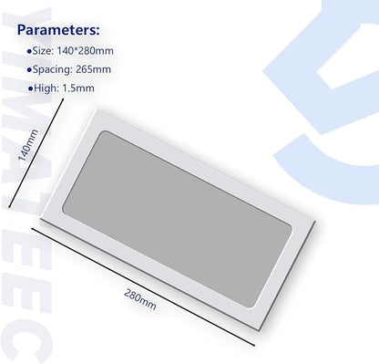Dust Filter PC 280mmx140mm for Computer Cooler Fan/PSU/Routers Nylon 80 Mesh, Magnetic PC Dust Cover Mesh Dustproof Computer Fan Filter Grills (Nylon, 140 * 280mm, 4pcs, White)