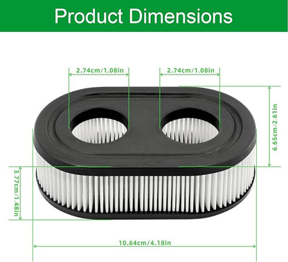 10 Pack 593260 Lawn Mower Air Filter 798452 334404 Replacement, Fit for Most 500 500ex 550ex 625e 675ex 675exi 725exi Series Engines Models, Compatible with Troy Bilt TB110 TB200 TB230 Lawnmower.