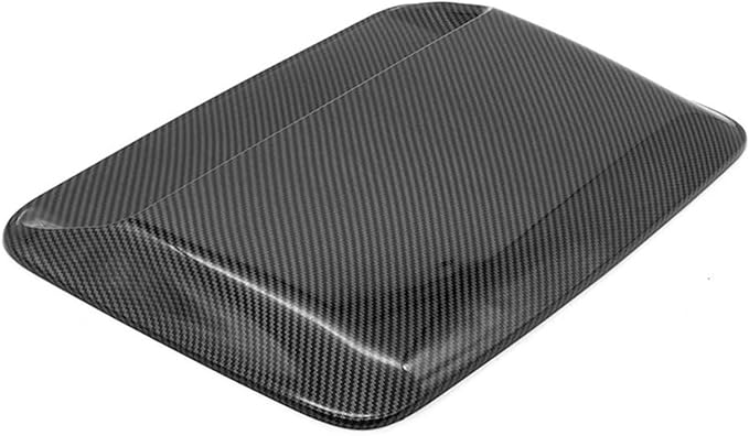 Car Universal Hood Vent Air Outlet Cover Compatible For Infiniti Compatible For Mazda And Tesla Hood Scoop Air Flow Intake Vent Cover(Carbon look)