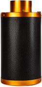 Gorilla Carbon Filter - Strongest, Longest Lasting Charcoal, for Inline Duct Fan, Odor Control, Hydroponics, Grow Tents and Rooms - 4-Inch
