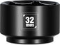 BLACKROBOT 32mm Low Profile Oil Filter Socket, 3/8" Drive 6-Point Oil Filter Cap Remover and Installer Tool, Chrome Vanadium Steel
