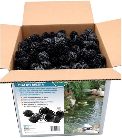 EasyPro BB15 Bio-Balls | 1 Cubic Ft. | Plastic Filter Media for Biological Filtration | 1 1/2″ in Diameter | Durable and Lightweight | Easy to Clean and Reuse