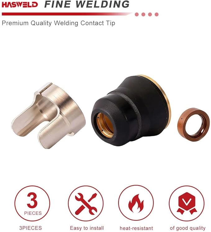 fits Harbor Freight Titanium Plasma65 TI-PC65 iPT-65 TI-PC45 iPT-45 56255 56811 59182 58895 59164 Plasma cutter consumables kits Standoffs+Ring+Cap 3pk