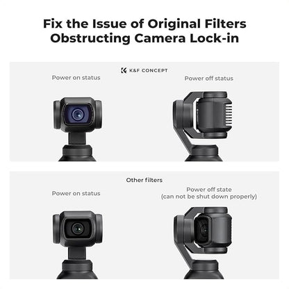 K&F CONCEPT ND, ND/PL, Effect Filter for DJI Osmo Pocket 3, 16Pack Black Diffusion 1/4 1/8 UV CPL ND32/PL ND16/PL ND8/PL ND64/PL ND8 ND16 ND32 ND64 ND128 ND256 ND1000, Light Pullution Reduction Filter