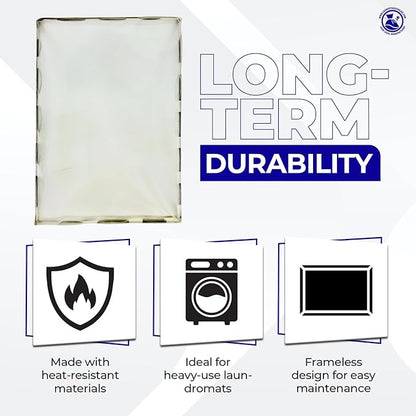 Dexter Lint Screen Replacement – Durable Frameless Dryer Lint Filters for Commercial & Residential Use (9555-057-008) - 17.75" X 35" (Pack of 3)