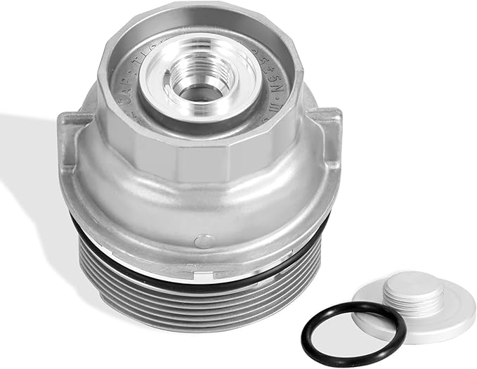 Oil Filter Housing Cap Assembly Compatible with Toyota Camry RAV4 Highlander Tundra 4Runner Tacoma Sienna Venza Avalon Fj Cruiser,Oil Filter Housing Cover 2010-2018 Replaces 15620-31060