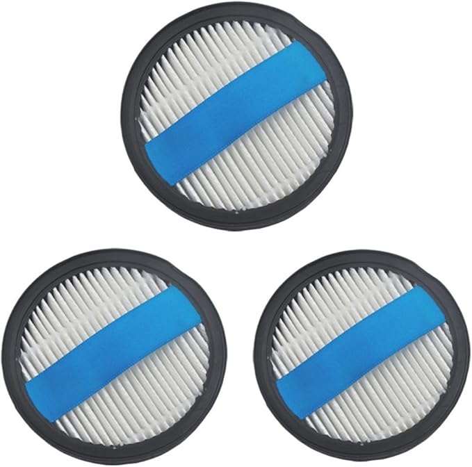 CHEBIO Filter Replacement Parts for V16PRO Cordless Vacuum Cleaner, Washable Reusable High Efficiency Vacuum Cleaner Filters with Blue Handle, 3 Pack