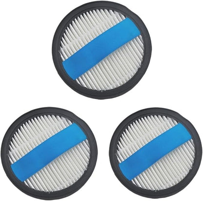CHEBIO Filter Replacement Parts for V16PRO Cordless Vacuum Cleaner, Washable Reusable High Efficiency Vacuum Cleaner Filters with Blue Handle, 3 Pack
