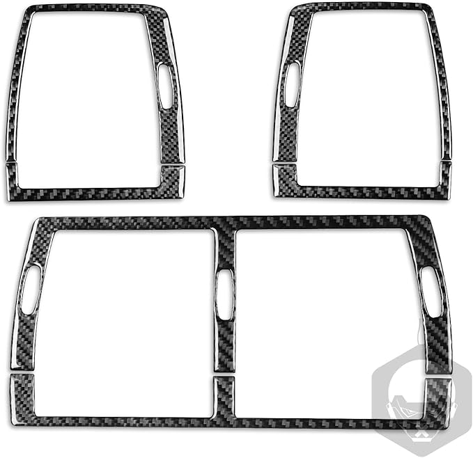 Carbon Fiber Interior Full Compatible with BMW X5 Dashboard air Conditioning Vents 6 pcs.-1