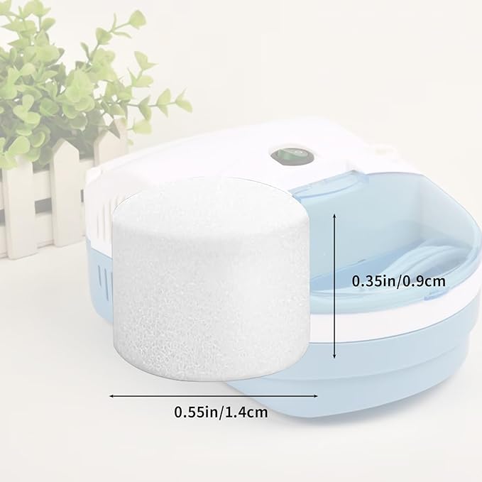 100Pcs Nebulizer Filters Replacement Air Filter Sponge for Compressor System Accessories,Sponge Filter Replacement,Nebulizer Accessories
