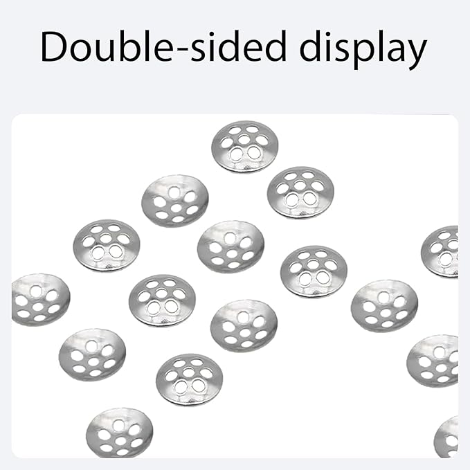 30Pcs 0.3”/8mm Pipe Screen Filters, Stainless Steel Concave Honeycomb Screens with 7 Holes, Reusable Small Mesh Filter for Plumbing Applications
