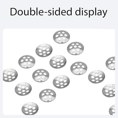 30Pcs 0.3”/8mm Pipe Screen Filters, Stainless Steel Concave Honeycomb Screens with 7 Holes, Reusable Small Mesh Filter for Plumbing Applications