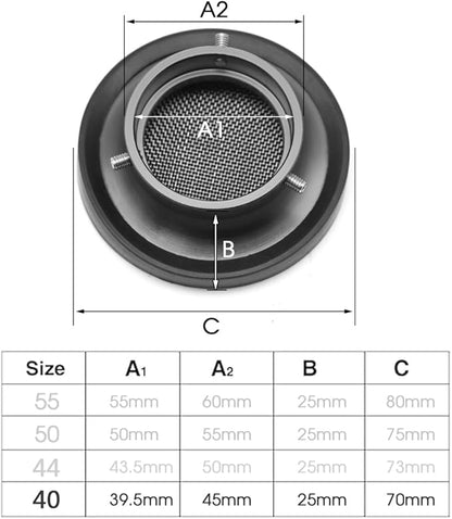 40mm Carburetor Velocity Stack Air Filter Cleaner Modified Trumpet with Sponge Filter Steel Mesh for VM22 PZ22 PD18J BT200X Shortest Fast Intake Suggest for Small Displacement (Titan,40mm)