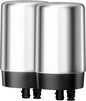 AQUA CREST Faucet Water Filter, Replacement for Brita® Filter, Brita® 36311 On Tap Water Filtration System, FR-200, FF-100, 100 Gallons, Chrome (2 Packs)