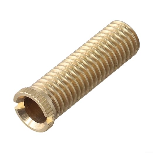 Sink Strainer Screw Connector Brass Alloy Bolts for Wash Basin Strainer Bath Waste Bolt Kitchen Sink Basket Filter Slotted Design for Easy Tightening Copper Color(Brass 4cm)