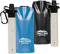 2-Pack Tactiko Survival 20oz/600ml Filtered Water Bottle Kit - Purify 265 Gal. Water from Rivers, Lakes & Streams - SGS Certified - UF Membrane, Activated Carbon - Camping, Emergency (Blk/Blue)