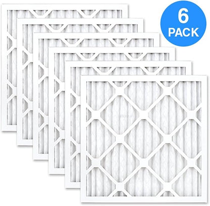 AIRx 6-Pack Premium DUST Series MERV 8 Pleated Air Filter - Made in the USA - 16x16x1