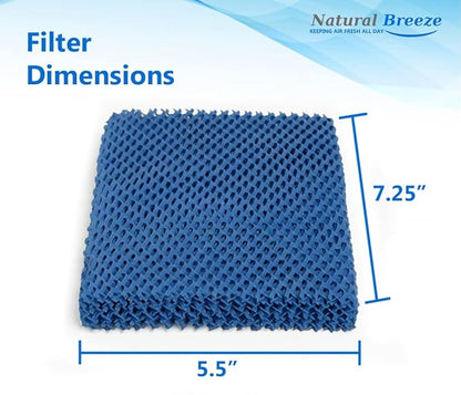 Natural-Breeze Reusable Humidifier Filters (3-Pack) - Replaces Wick Filters Honeywell HC26, Holmes E Replacement Filter HWF100-UC3 for humidifiers Holmes, Bionaire, Sunbeam