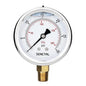SENCTRL 0-30 PSI Glycerin Liquid Filled Low Pressure Gauge, 2.5" Dial Size, 1/4 NPT, Stainless Steel Case, Lower Mount, for Water Oil Air Pressure Test