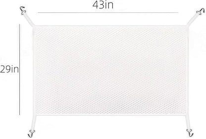 Car Grill Mesh – Premium Bug Screen for Automotive Grille, Radiator Protection, Debris Prevention with Durable Net (White)