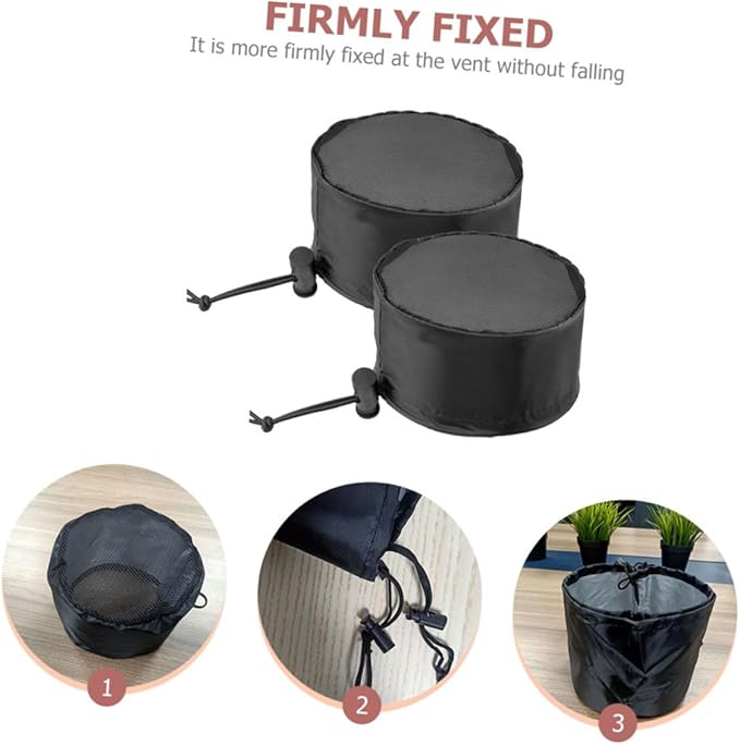 BESPORTBLE 2pcs Grow Tent Accessories Vent Filter Grow Tents Air Duct Filter Cover for Plant Vent Fan
