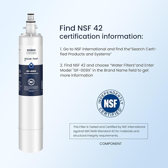 GLACIER FRESH Replacement for RPWFE, RPWF (Built-in CHIP) Refrigerator Water Filter, Compatible with GFE28GYNFS, GFE28GELDS, PFE28KELDS, PFE28KYNFS, GFD28GELDS, PWE23KELDS, PWE23KMKES, 3 Pack