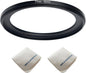 77mm Lens to 62mm Camera Lens Adapter 77mm to 62mm Step Down Ring Adapter Ring for All Brands of UV ND CPL, with Premium Lens Wiping Cloth 2 Pack (77mm-62mm)