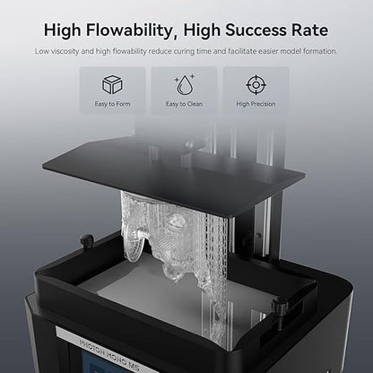 ANYCUBIC ABS-Like Resin Pro 2, Upgraded 8K 3D Printer Resin with Enhanced Strength and Toughness, High Precision, Low Odor, Wide Compatibility for All LCD 3D Printers (Clear, 1kg)