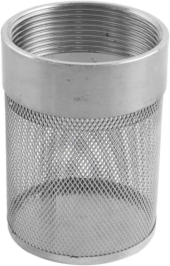 Dia Hose Inlet Suction Strainer Filter, Stainless Steel Water Pump Filter for Garden Irrigation, High Pressure Water Pump, Sprayer & Plumbing Systems (63mm)