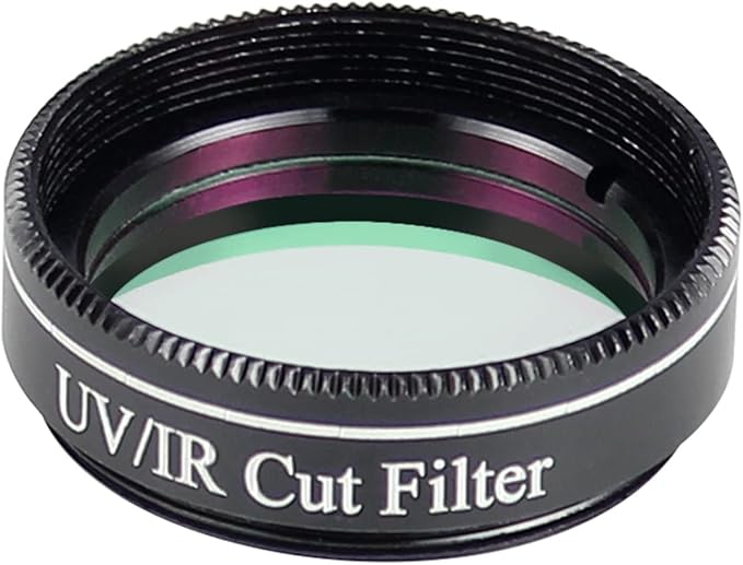 Telescope Filter- 1.25 Inch UV IR Cut Block Filter- Infra Red Filter - CCD Camera Interference Uv Filter