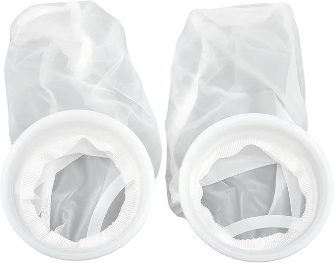2Pcs Rain Water Filter, 8 Inch IBC Lid Filter, Nylon IBC Tote Cover, Stretchy Reusable Tote Lid for Mounting on Container Rainwater Tank