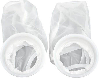 2Pcs Rain Water Filter, 8 Inch IBC Lid Filter, Nylon IBC Tote Cover, Stretchy Reusable Tote Lid for Mounting on Container Rainwater Tank