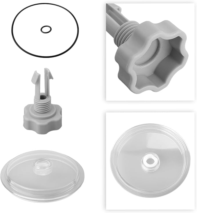 For SF80110-1 Pool For Leaf Trap Cover Lid with O-Ring and, Replacement Part for 12 Inch Sand Filter Pump, Swimming Pool Debris Cover and Filtration System Accessory for Above Ground Pools