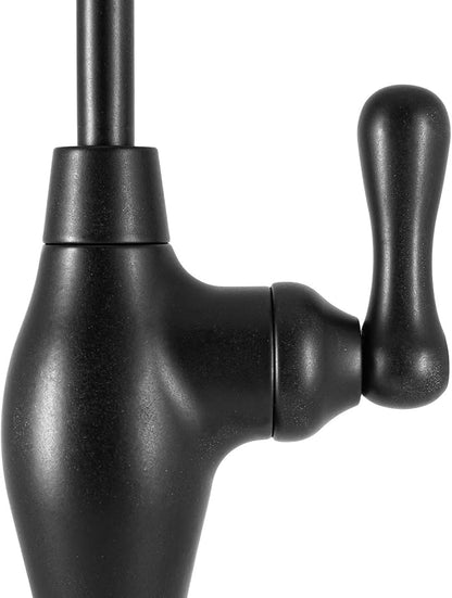 Metpure Non-airgap NSF Certified RO Faucet Reverse Osmosis Drinking Water Filtration System Water Dispenser Spout (Matte Black). Vase Style with Faucet Wrench.