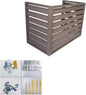 Aluminum Outdoor Condenser Protective Cover, freestanding Enclosure to Cover Garbage Or Ac Units, beautiful and durable appearance, suitable for gardens, balconies, walls, courtyards ( Color : THREE-B
