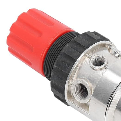 Oil Water Separator Filter Pressure Regulator, Air Compressor Filter with 1/2in NPT, Zinc Alloy Shell for Airbrush and Pneumatic Tools, Manual Drainage Design for Stable Air Flow