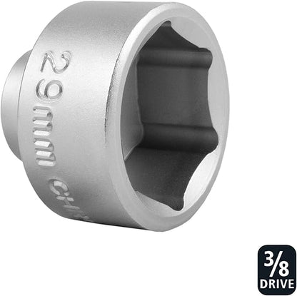 OEMTOOLS 87172 3/8" Drive 29 MM Socket Wrench - Low Profile, Rust Resistant Oil Filter Socket