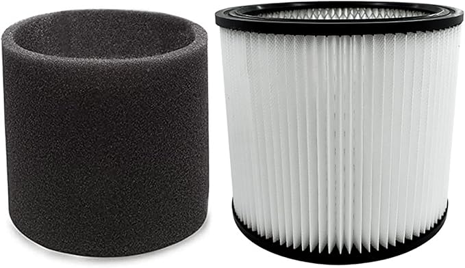 Keenso Iron Fabric Cotton Vacuum Cleaner Filter Replacement for 90350, 90304, 90333, Ideal for Concrete Powder and Plasterboard