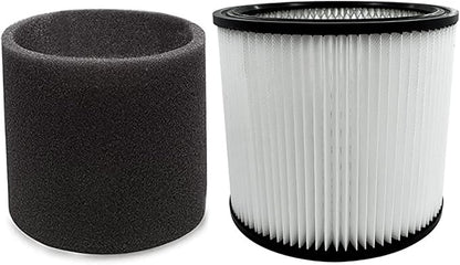 Keenso Iron Fabric Cotton Vacuum Cleaner Filter Replacement for 90350, 90304, 90333, Ideal for Concrete Powder and Plasterboard