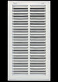HVAC Premium 12 x 34 Duct Opening Steel Return Air Filter Grille, for 1-inch Filter, Removable Door, Flat Stamped HVAC Vent Cover Grille, Outer Dimensions 14.5 x 36.5