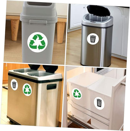 Waste Sorting Labels for Garbage Bin PVC Sticker Decals for Kitchen Recycling Trash Can