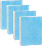 HFT600 Humidifier Wick Filter, for Honeywell Top Fill Tower Humidifier HEV615 HEV620 Series, Compared to Part HFT600T HFT600PDQ Wicking Filter, Replacement Filter T, Blue, 4 Pack