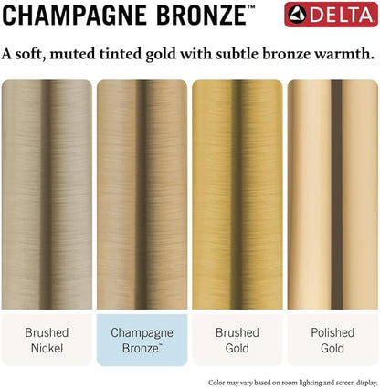 Delta Faucet Clarifi Premium Shower Filter Attachment with Filter, Hard Water Shower Filter, Shower Head Filter, Champagne Bronze 5SF100-CZ