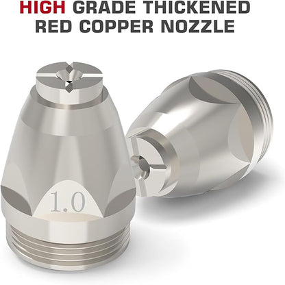 ARCCAPTAIN AG-60 Plasma Cutter Torch Consumables, 50Pcs .040'' SG-55 AG-60 WSD-60 Plasma Cutter Torch Accessories for CUT55 PRO, CUT55 PROLUX, CUT 55PILOTARC,CUT 55PIL0T, CUT 60HF, CUT 60HF PRO