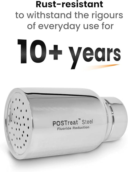 PHOENIX GRAVITY POSTreat Steel Fluoride Reduction Elements - Set of 2 AISI 304 Stainless Steel PF-4 Element, Removes >95% of Fluoride, Compatible with Phoenix Carbon (Black) Filter Elements