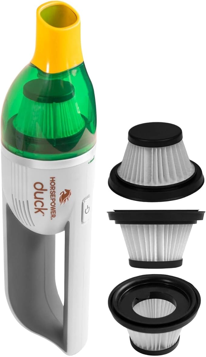 Horsepower Duck Replacement filters for Handheld Portable Vacuum, AS SEEN ON TV, Helps Remove Dust, and Allergens, and helps Keep your Duck Working its Best (Vacuum Not Included)